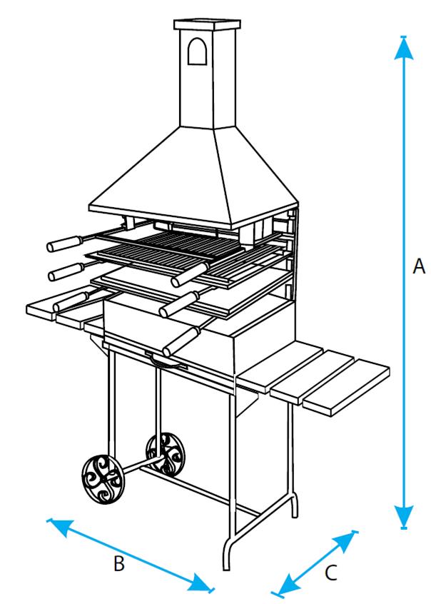 barbecue el zorro 71554-71555